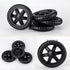 UtySty 2 Pack 5 inch Shopping Cart Wheels Replacement Dia Rubber Foam Wheel Repair for Grocery Carts Folding Rolling