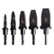 VideoPUP 5pcs Swaging Tool Drill Bit Set, Imperial Pipe Expander for Air Conditioning Copper Pipe Flaring Spin Set