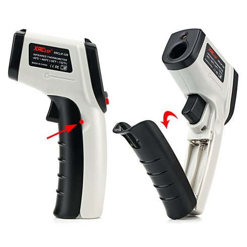 Non-Contact Digital Laser Infrared Thermometer, Handheld IR Temperature Gun for Kitchen Cooking BBQ Automotive