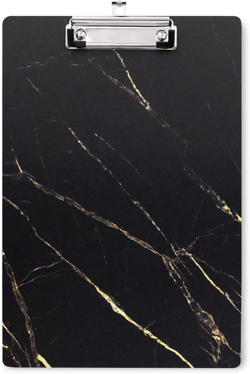 WAVEYU Hardboard Office Clipboard, Decorative Marble Design Clipboard for Students and Office Use