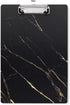 WAVEYU Hardboard Office Clipboard, Decorative Marble Design Clipboard for Students and Office Use