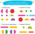 Simply magic 166 Set PCS Magnetic Fraction Tiles & Fraction Circles - Elementary Fraction Manipulatives Class