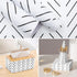 Erfoni Black and White Peel and Stick Wallpaper, Modern Herringbone Contact Paper, 17.7inch x 78.7inch