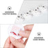 8pcs Set Cabilock Adhesive Storage Box Sliding Wheels White Steel Ball Bearing Casters for Furniture Cart Trash Bin