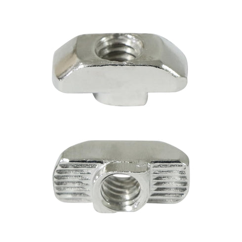 1/4"-20 Threaded Standard Steel Drop in T-Nut, Accessory Hardware Nuts for 15 40 Series Aluminum Profiles