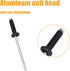 1/8 x 1/2 Inch Pop Rivets Kit, 100Pcs Black Aluminum Blind Rivets for DIY Home Uses