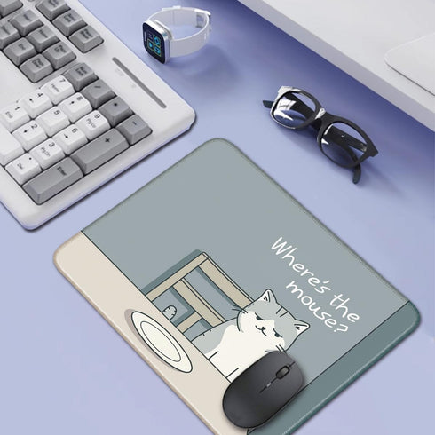 Flodirise 8x10 inch Non-Slip Mouse Pad Gaming Mouse Pad Small Mousepad for Computer, Laptop, Gamer, Cat Pattern
