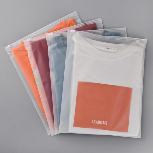 Packaging Bags for Clothing, Frosted Zipper Bags for Small Business, 50 Pcs, 3 Mil, 10''x12'' with Vent Holes