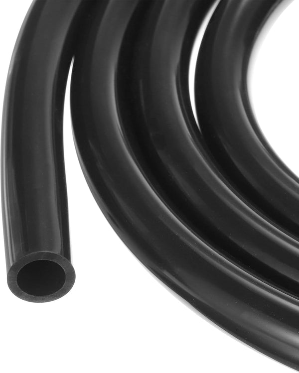 1m(3.3ft) 16mm(5/8") ID x 22.2mm(7/8") OD Silicone Tubing Black Industrial Plastic Tubing for Pump Siphoning, Draining