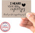 You've Been Expecting Me Thank You Customer Appreciation Package Inserts, 100 2" X 3.5” Insert Cards by AmandaCreation