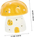 Bulb ERINGOGO Mushroom Table Lamp Small Ceramic Nightstand Light Warm for Bedroom Portable Touch Sensor Desk Lamp
