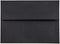 JAM PAPER A6 Premium Invitation Envelopes, 4 3/4 x 6 1/2, Black Linen, 50/Pack