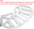 2pcs 3-Layer Heavy Duty Furniture Hinge Replacement Cabinet Hinges for Shoe Rack Wardrobe Kitchen Living Room Drawers