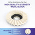 SCOTTCHEN Felt Flap Disc Abrasives, 4-1/2" x 7/8" Arbor Buffing Polishing Wheel for Angle Grinder, 5 Pack