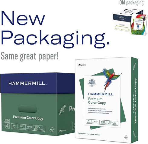 Hammermill Printer Paper, Premium Color 32 Lb Copy Paper, 8.5 x 11 - 1 Ream (500 Sheets)