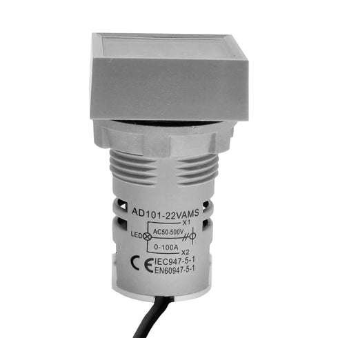 Digital LED Display Indicator Voltmeter and Ammeter, Multimeter Voltage AC50-500V, Current Meter 0-100A