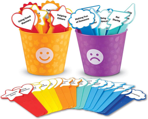 Learning Resources Good Behavior Buckets - Montessori Toys, Calm Down Corner Supplies, Social Emotional Learning Skills