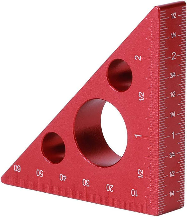 Carpenter Ruler, Aluminum Alloy Right Angle Ruler for Woodworking Measuring Tool for Roofers and Builders