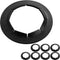 AR-PRO (8 Pack) Spring Steel Push-On Pushnuts, Dolly Wheel Lock Washers for 5/8" Dolly Axle Rods