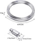 304 Stainless Steel Hose Clamp Assortment Kit,DIY 6.5FT Metal Strap + 4 Stronger Fasteners,Adjustable Large Worm Gear Hose Clamps Screw Clamps for Pipe,Duct,Tube,and Fuel Line