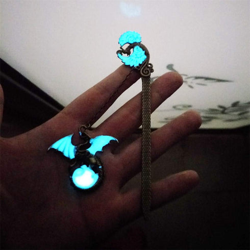 Metal Bookmarks for Women Men, Luminous Book Marks with Gift Box for Kids Girls Reading Lovers