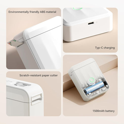 NIIMBOT Bluetooth Label Maker Machine, Wireless Mini Label Maker D110 Upgraded Version for Home Office Organization