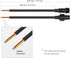 BTF-LIGHTING 4 Pin Electrical Connector 20AWG IP65 Male Female Connector 7.87in/20cm Extension Cable for LED Strip