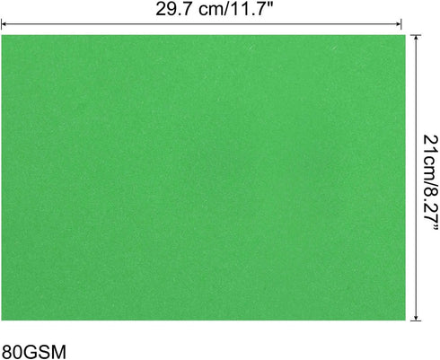 50 8.3 11.7Inch 80gsm MECCANIXITY Sheets Colored Copy Paper x Printer Paper Emerald Green for Office Printing, Document