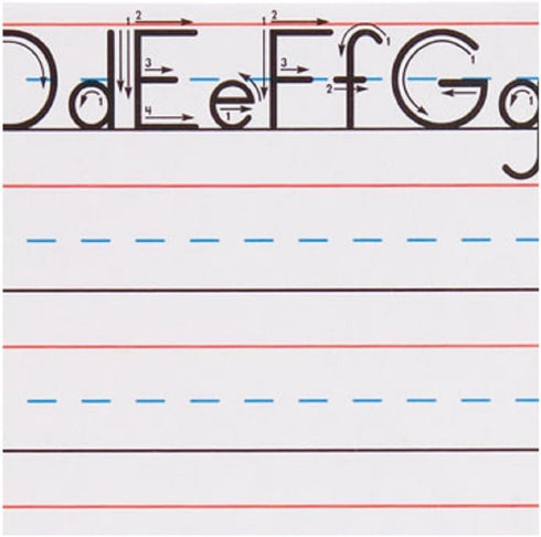 Teaching Tree Manuscript Alphabet Bulletin Dry Erase Board Set for Back to School, Creative Strips for Teachers.