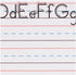 Teaching Tree Manuscript Alphabet Bulletin Dry Erase Board Set for Back to School, Creative Strips for Teachers.