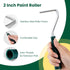 12 Pack, 2 Inch Paint Roller Kit, Mini Paint Rollers, Small Paint Tray Liners, Microfiber Roller Covers & Sponge Brush