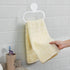 Wall-Mounted Towel Ring - White Plastic Hand Towel Holder for Bathroom