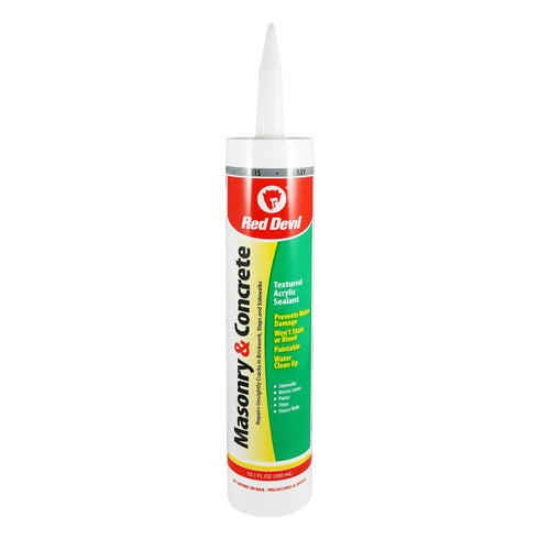 Red Devil 0646 Masonry and Concrete Acrylic Sealant, Pack of 1, Gray Color