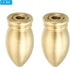 1.3" 2 Set 1/4-27 PATIKIL Tall Brass Lamp Finials Cap Knob, Threaded Lamp Screw Holder Tapped for Table and Floor Lamp
