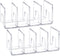 YAGELI Clear Acrylic Desk File Sorter, 3 Sections Purse/Handbag Organizer, Mesh Folder for Office Supplies (2 Pack)