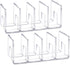 YAGELI Clear Acrylic Desk File Sorter, 3 Sections Purse/Handbag Organizer, Mesh Folder for Office Supplies (2 Pack)
