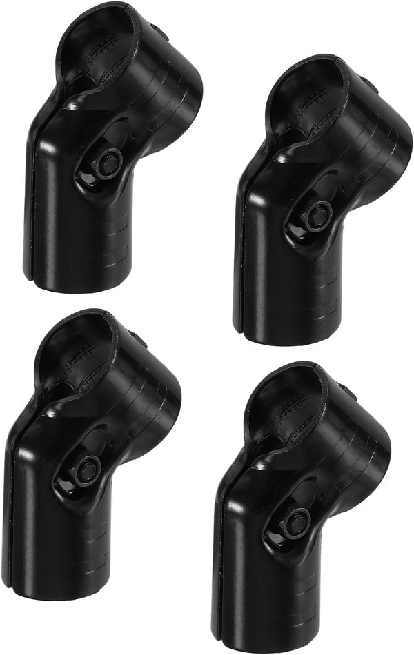 uxcell 4 Pcs Structural Pipe Connector, 1-1/8" 45 Degree 2-way Metal Connectors