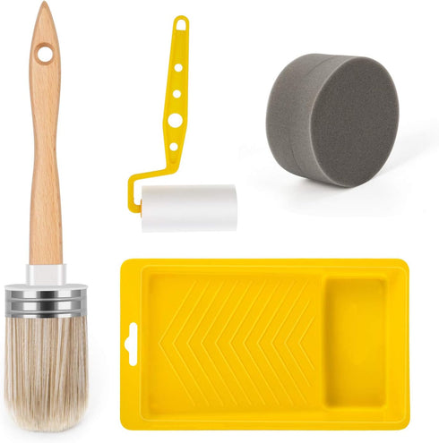 POOVI Tool Trio, Paint Brush, Roller, Sponge, All The Tools You Need to