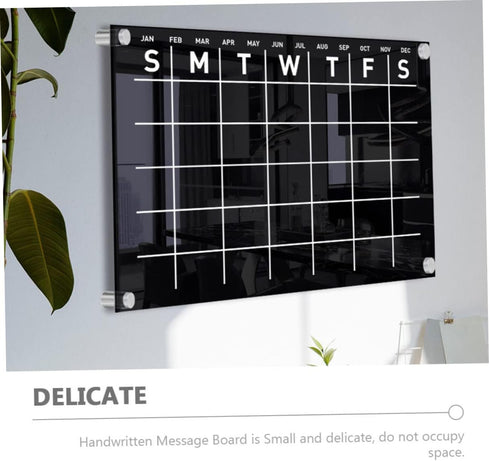 STOBOK 1 Set Erasable Message Board, Wall Mounted Memo Board, Chore Chart, Calendar, Office Decor, Weekly Plan Note