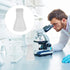 Hemobllo 50ML Plastic Conical Flask Set with Screw Caps and Clear Scale, Laboratory Supplies (10PCS)