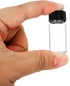 PATIKIL 10 Pack 5mL Reagent Media Bottles, Round Glass Storage Bottles with Plastic Screw Cap for Lab Home, Clear