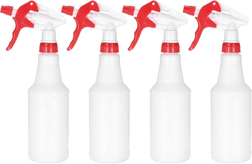 PATIKIL 500ml Plastic Spray Bottles, 4pcs Adjustable Nozzle Refillable Leak Proof Empty Water Mist Sprayer for Cleaning