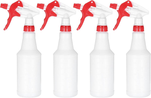 PATIKIL 500ml Plastic Spray Bottles, 4pcs Adjustable Nozzle Refillable Leak Proof Empty Water Mist Sprayer for Cleaning