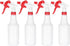 PATIKIL 500ml Plastic Spray Bottles, 4pcs Adjustable Nozzle Refillable Leak Proof Empty Water Mist Sprayer for Cleaning
