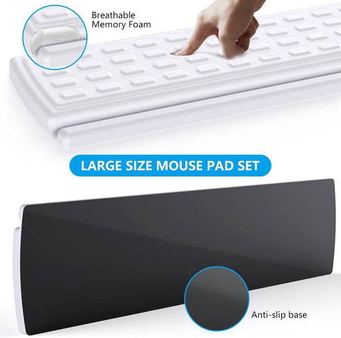Typing&Working,3-Level Clear2+white Keyboard Riser,Computer Stand Acrylic Tilted Holder for Easy Ergonomic Height