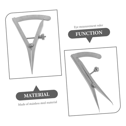 Orbital Measuring Device Eye Positioning Ruler Eyelid Measuring Rulers Eyebrow Caliper Tools Steel Dental Caliper Brow Mapping Ruler Eye Gauge Stainless Steel Instrument