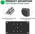 4pcs Black 3.5x6.5 Post Bracket for 4x4 Wood Post Anchor Base Steel Plate with Holes for Wood Joint Connector