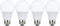 TCP LED A19 60 Watt Equivalent | 4 Pack | Cool White (4100K) | 800 Lumens | 10,000 Hours | Non-Dimmable Bulbs