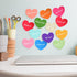 EOOUT Heart Sticky Notes, 16 Colors, 75 Sheets/Pad, 1200 Sheets Shape Sticky Pad, Colorful Memo Pads