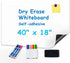 White Board Sticker 40" x 18”, Adhesive Magnetic Dry Erase Board for Wall, Peel and Stick Wallpaper with Markers